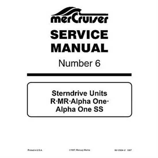 mercruiser alpha one gen 2 outdrive parts diagram