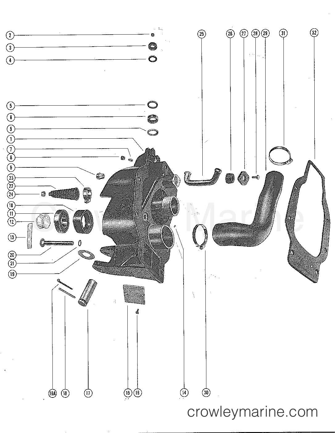 mercruiser exhaust parts diagram