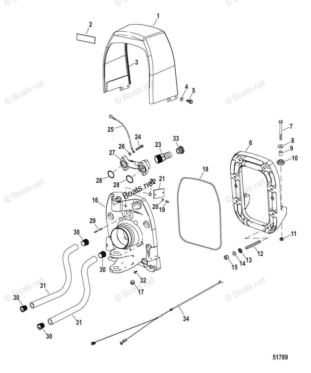 mercruiser transom parts diagram