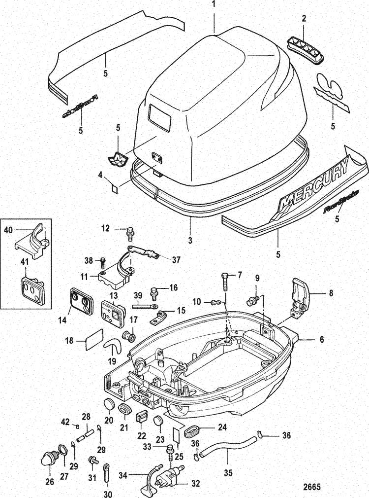 mercury 40 hp 4 stroke parts diagram