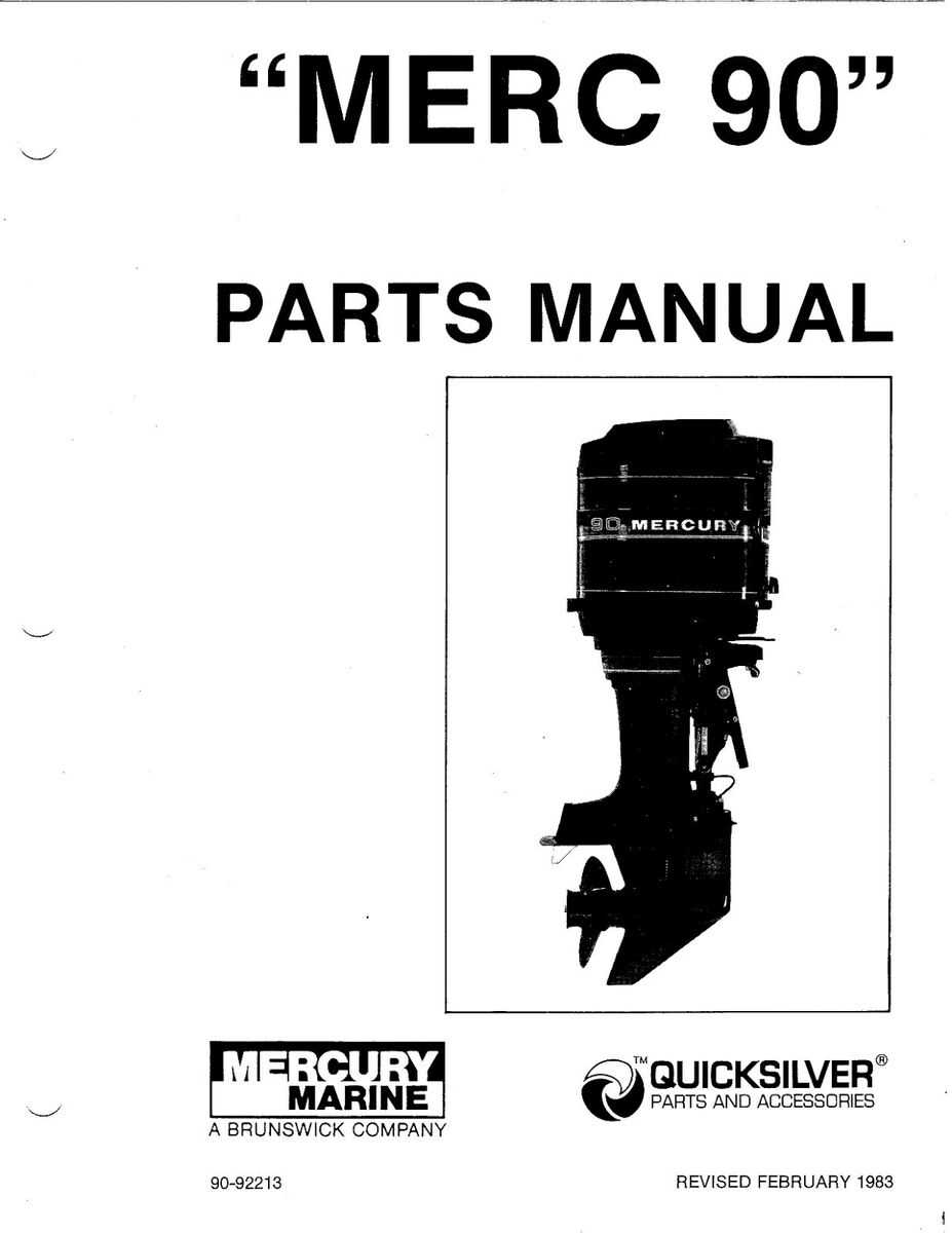 mercury 90hp 4 stroke parts diagram