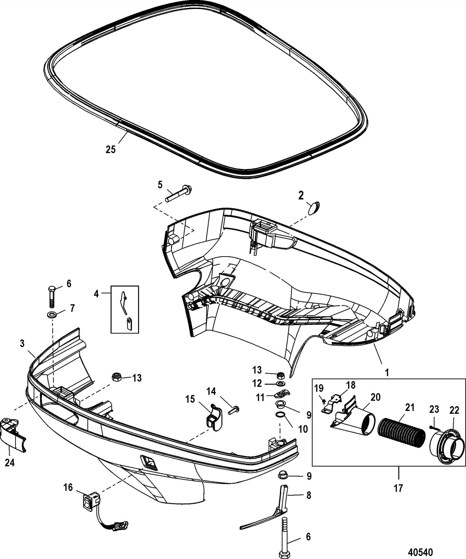 mercury optimax 225 parts diagram