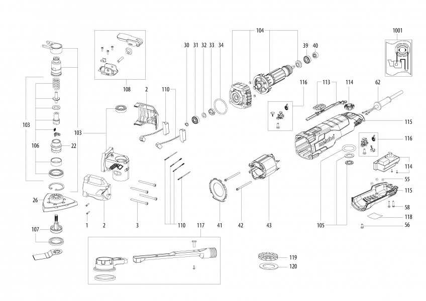 metabo parts diagram