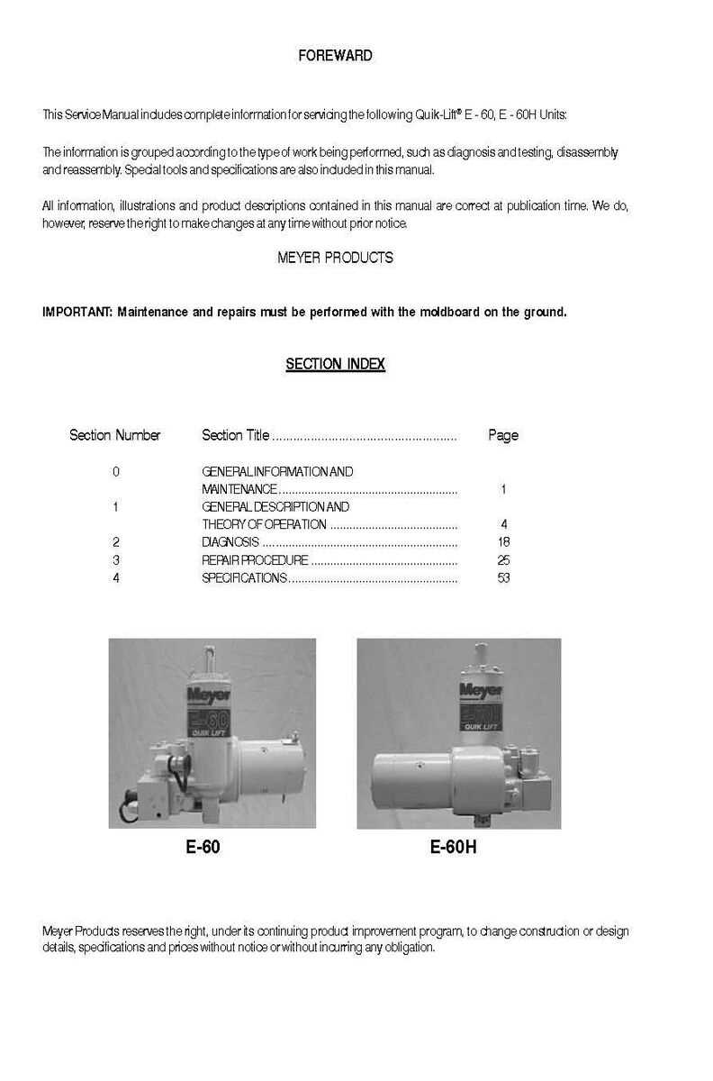 meyer e 60 parts diagram