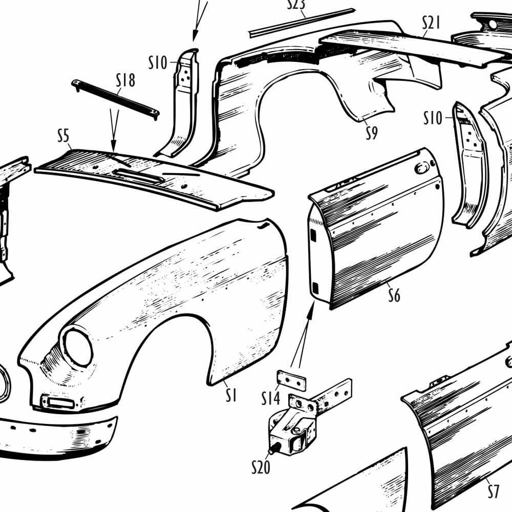 mgb parts diagram