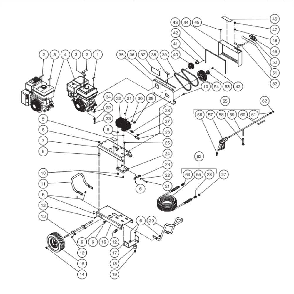 mi t m pressure washer parts diagram