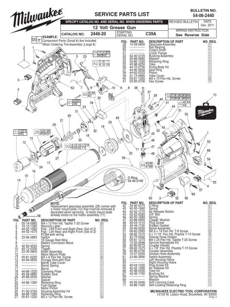 milwaukee parts diagram