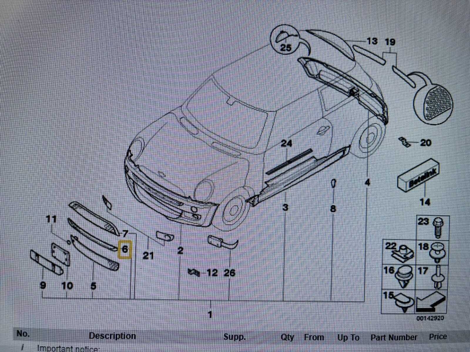 mini cooper body parts diagram