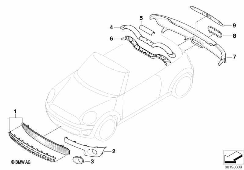 mini cooper r56 parts diagram