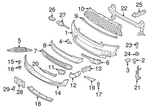 mini parts diagram