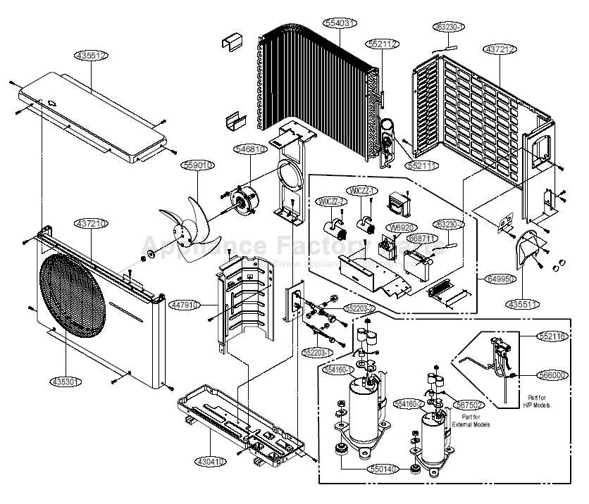 mini split air conditioner parts diagram