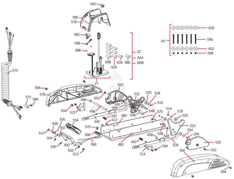 minn kota ulterra 80 parts diagram