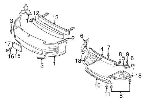 mitsubishi eclipse parts diagram