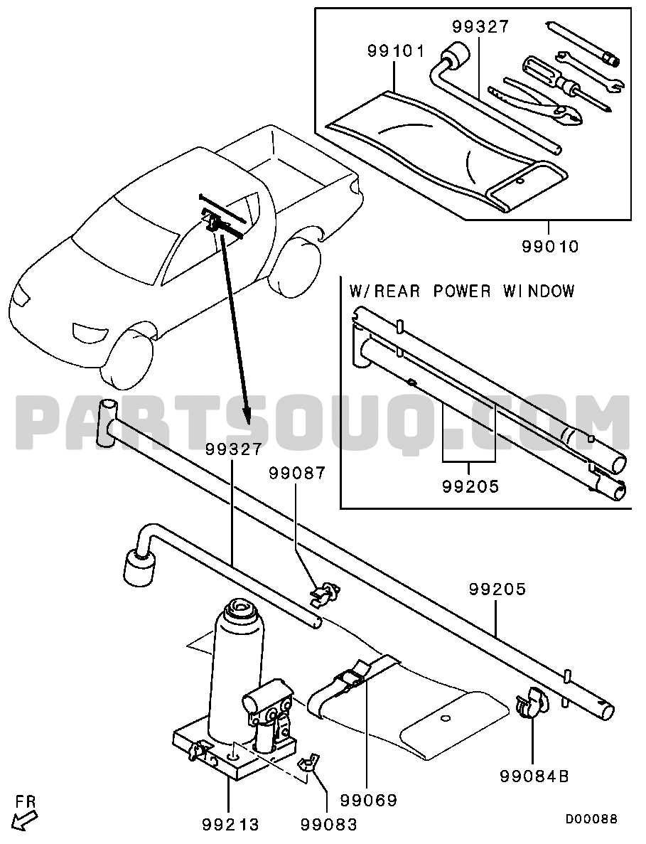 mitsubishi l200 parts diagram