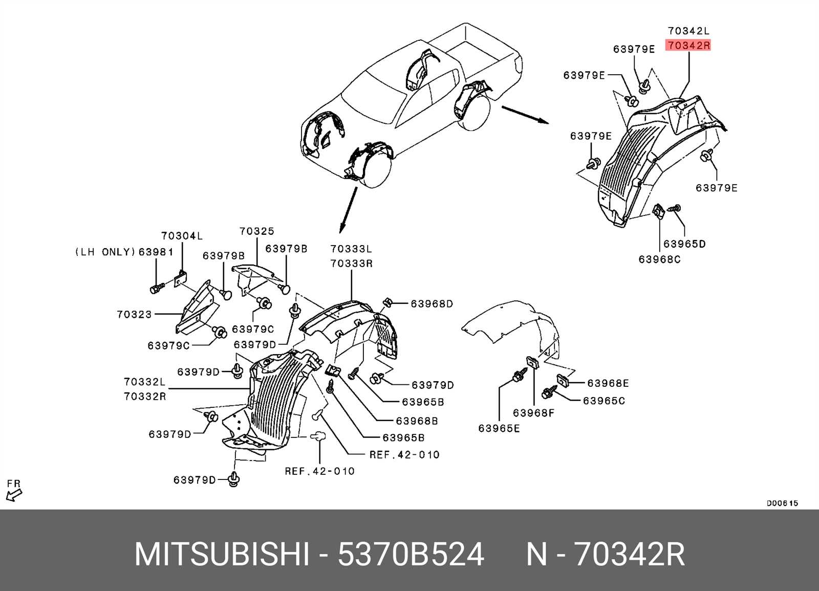 mitsubishi l200 parts diagram