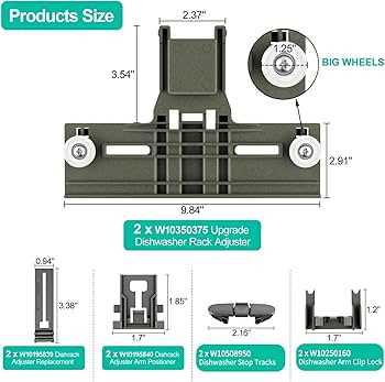 model whirlpool dishwasher parts diagram