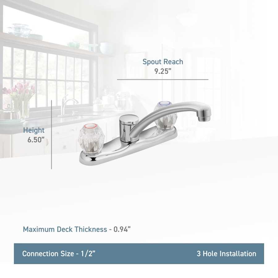 moen chateau kitchen faucet parts diagram