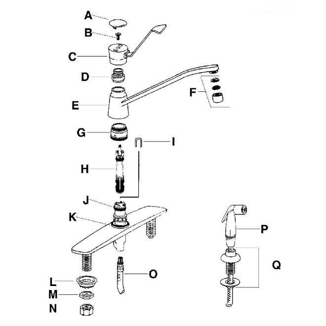 moen single handle shower faucet parts diagram