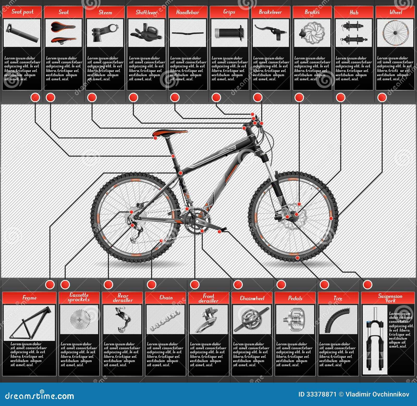 mountain bike frame parts diagram