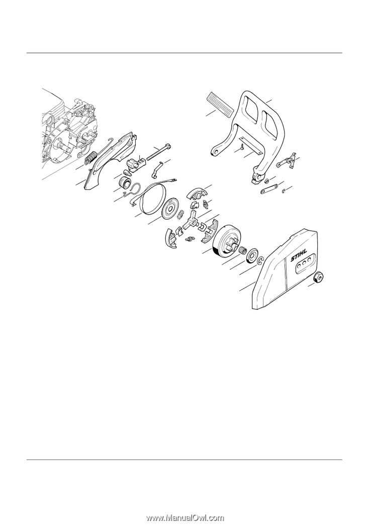 ms170 stihl chainsaw parts diagram