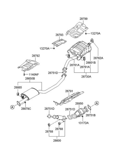 muffler parts diagram