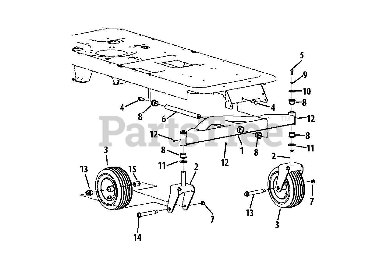 murray 42 inch deck parts diagram