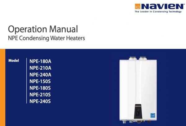 navien tankless water heater parts diagram