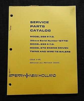 new holland 268 baler parts diagram
