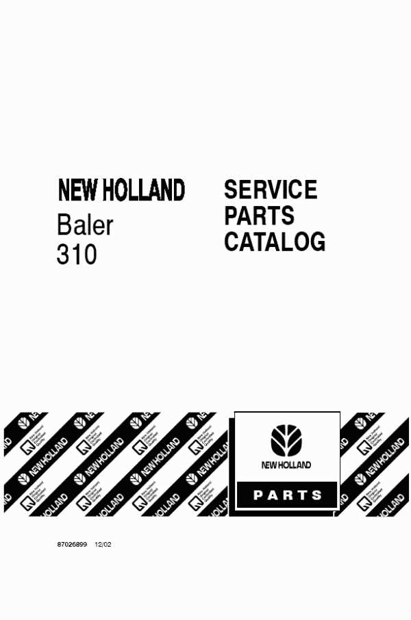 new holland 310 baler parts diagram