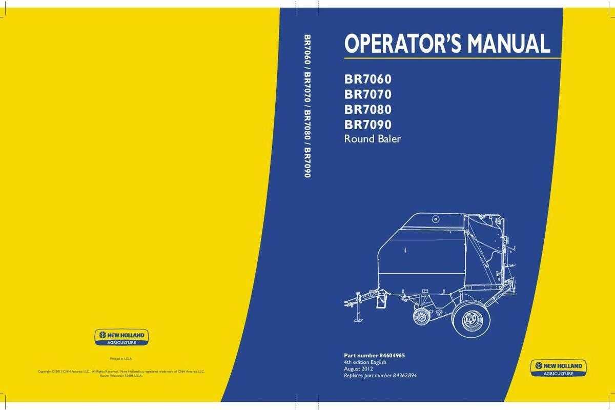 new holland br7060 parts diagram