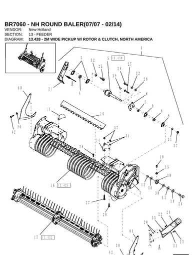 new holland br7060 parts diagram