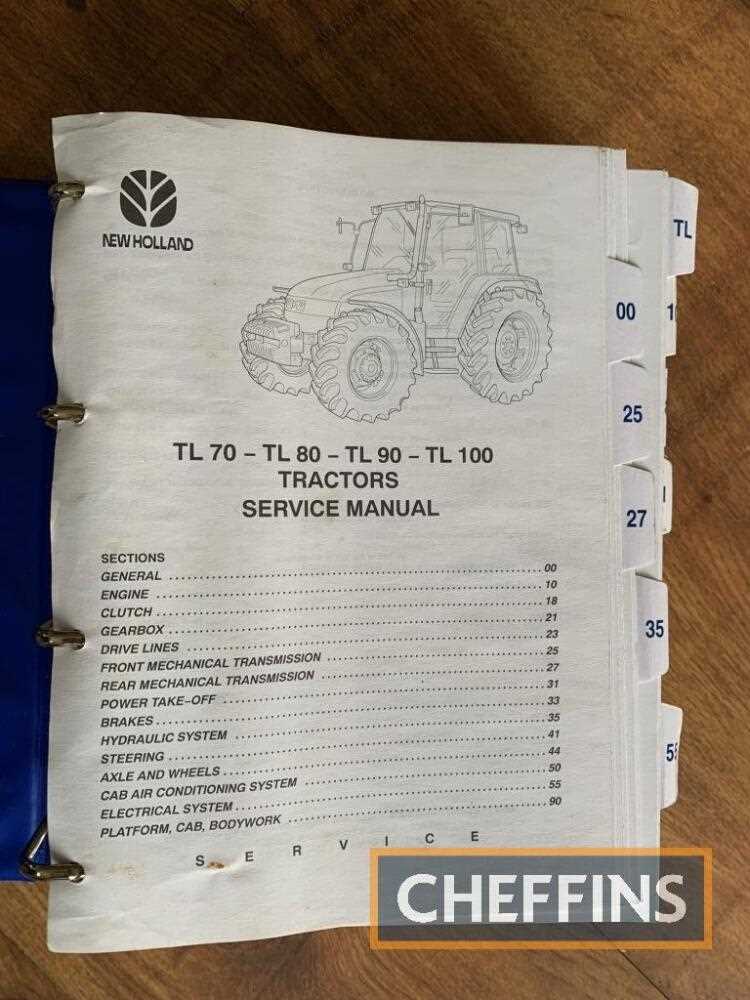 new holland tl90 parts diagram