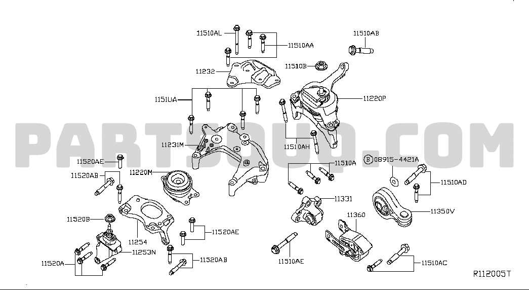 nissan altima engine parts diagram