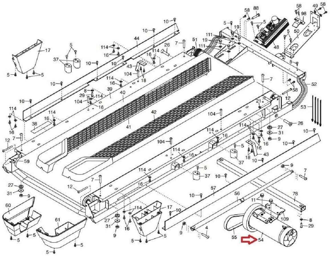 nordictrack commercial 1750 parts diagram