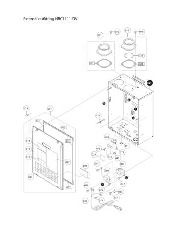 noritz nrc1111 dv parts diagram