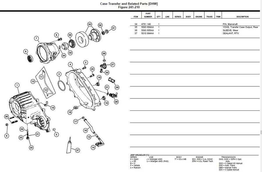 np241 parts diagram