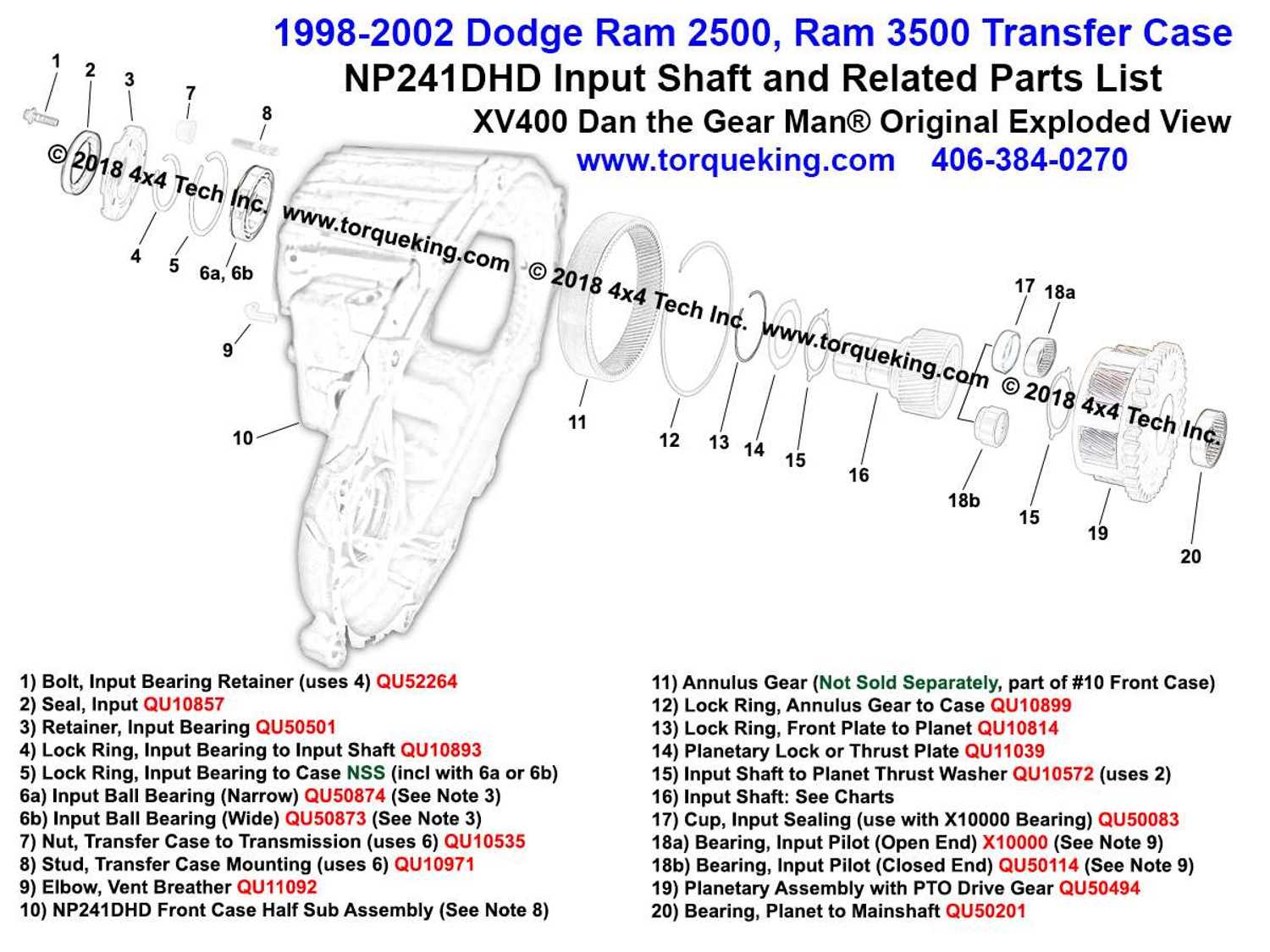 np241 transfer case parts diagram