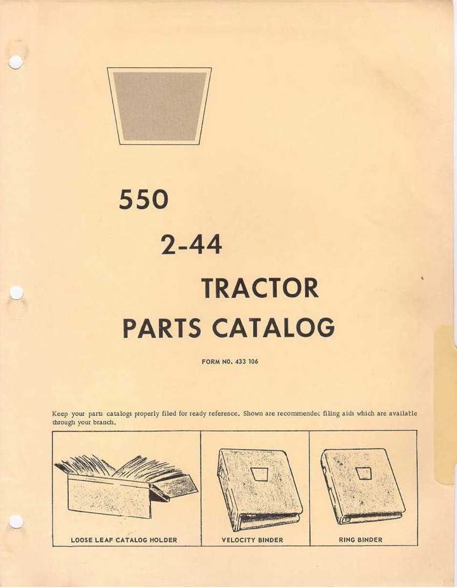 oliver 550 parts diagram