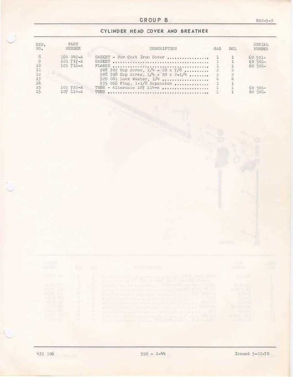 oliver 550 parts diagram