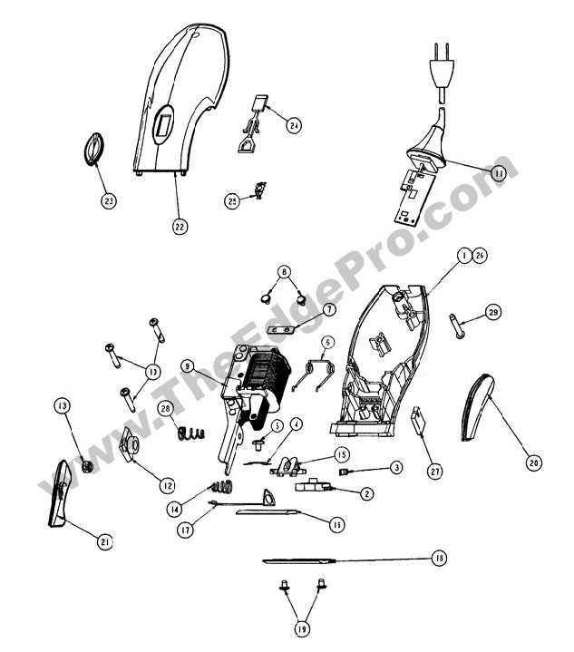 oster clippers parts diagram