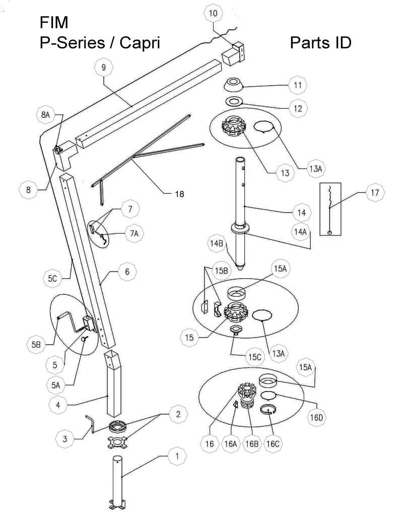 outdoor umbrella parts diagram