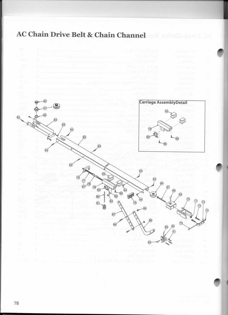 overhead garage door parts diagram