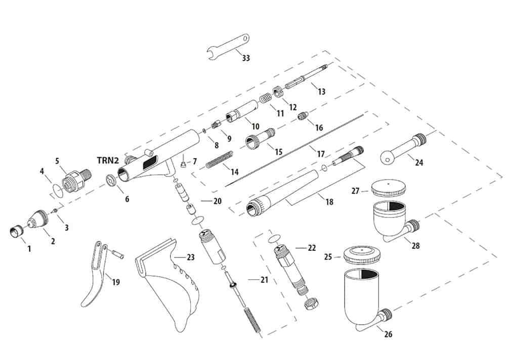 paasche talon parts diagram