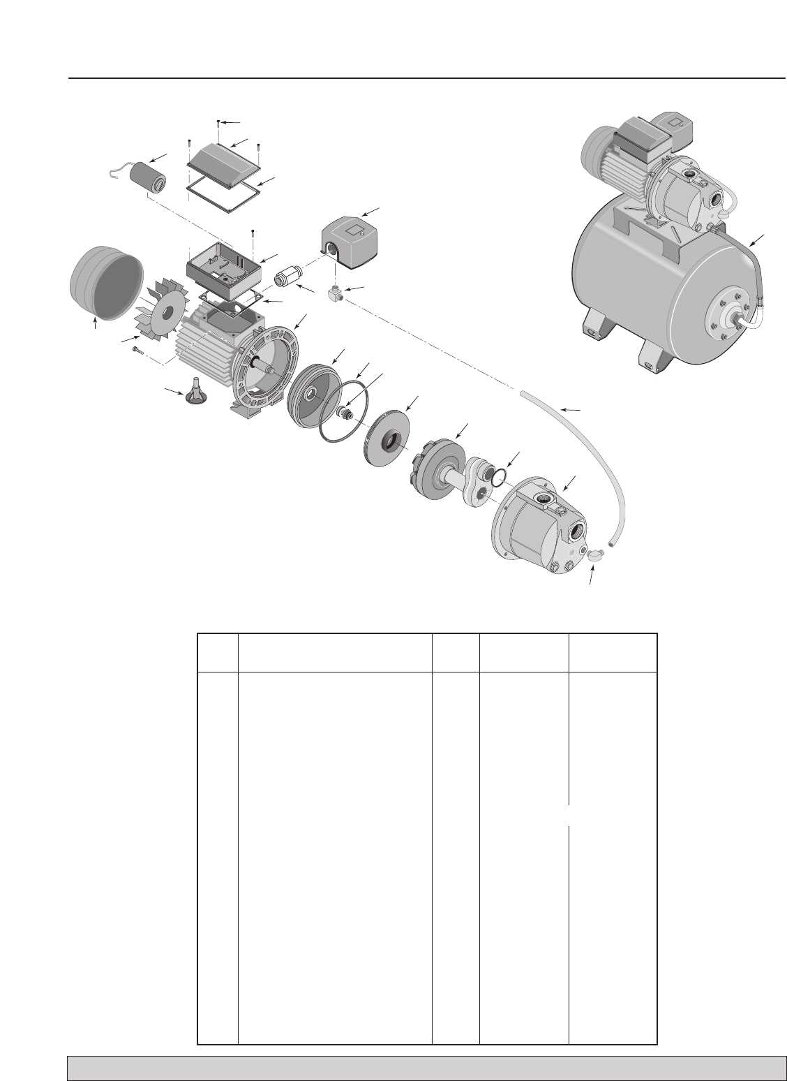 pacer pump parts diagrams