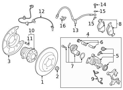 parking brake parts diagram