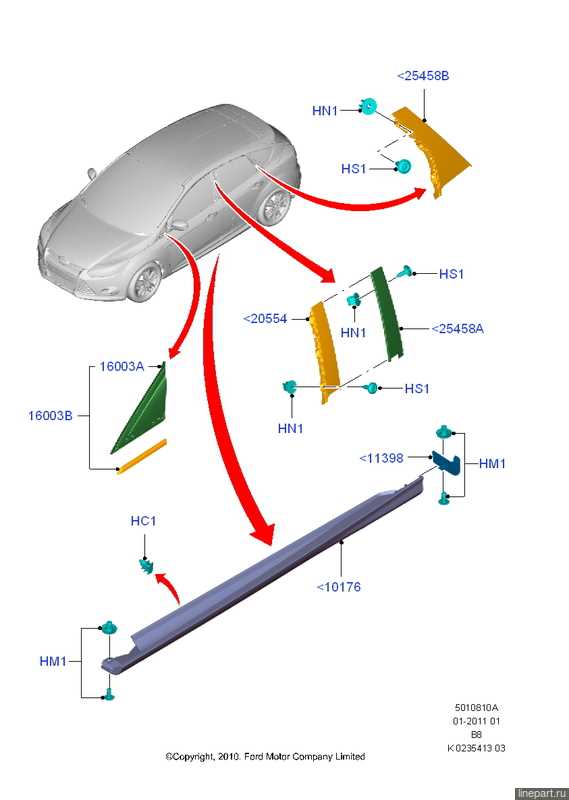 parts catalogue ford focus body parts diagram