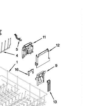 parts diagram for kenmore elite dishwasher