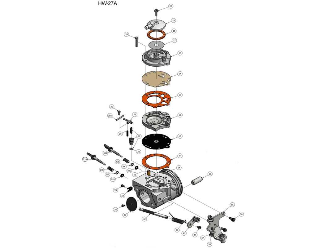 parts of a carburetor diagram