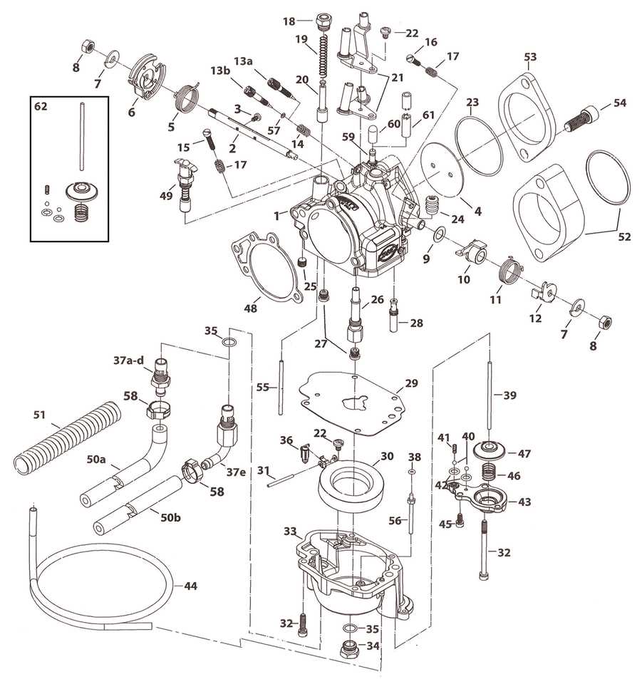 parts of a carburetor diagram