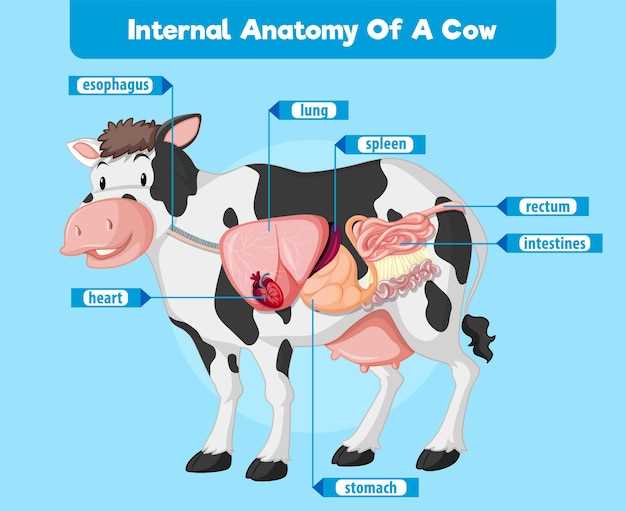 parts of a cow diagram